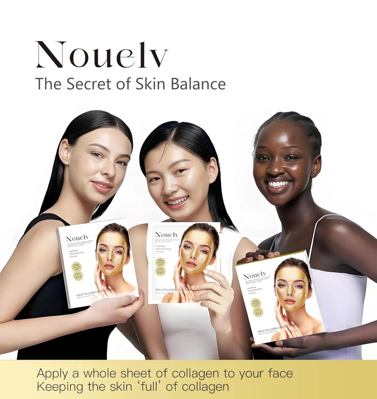 24K GOLD BIO COLLAGEN FACE MASK, HYDRATING,OVERNIGHT COLLAGEN