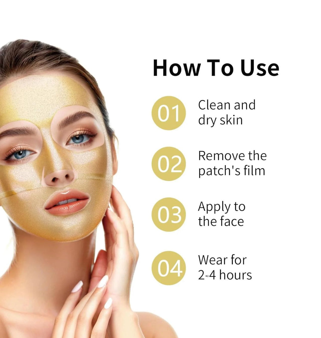 24K GOLD BIO COLLAGEN FACE MASK, HYDRATING,OVERNIGHT COLLAGEN